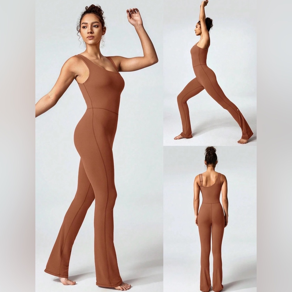 NWT Glowmode Feather fit Flared Jumpsuit Buttery Soft With Tummy Control 2XL